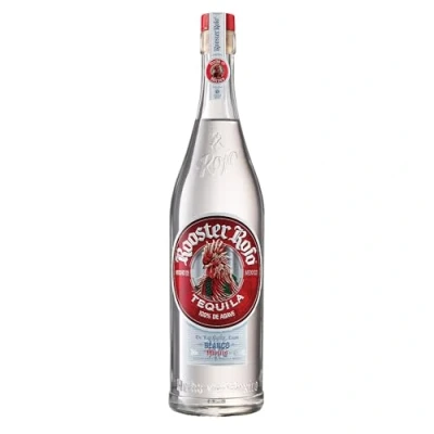 Immagine di Rooster Rojo Blanco Tequila Creata con il 100% di agave Weber Blue Doppia distillazione, filtrata l&#039;argento, invecchiata in botte 38% Vol 70cl (700ml / 0,7litri) Bottiglia vetro