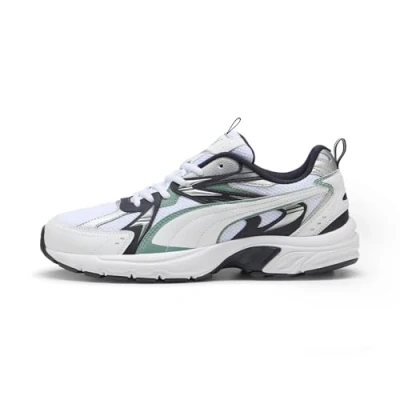 Immagine di PUMA MILENIO Tech, Scarpe da Ginnastica Unisex Adulto, White Green Moon New Navy, 38.5 EU