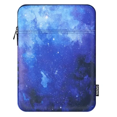 Immagine di TiMOVO 9 11&quot; Borsa per Tablet iPad 10 Gen. 10.9&quot;, 9a/8a/7a 10.2&quot;, Air 11/Air 5a/4a Galaxy Tab A9+/A9 Plus 11&quot;, Smart Keyboard, Cielo Stellato Blu