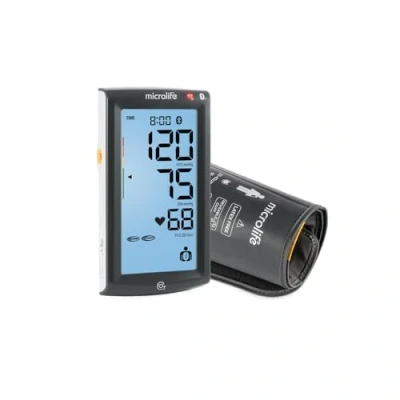 Immagine di Microlife Sfigmomanometro Braccio BP A7 Touch BT Connesso Bluetooth/USB, MAM &amp; AFIB, Rilevamento Rischi di ictus, Clinicamente convalidato, 22 42cm, 2 Utenti x 99 Mem