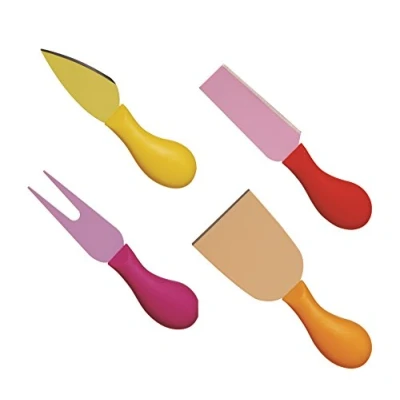 Immagine di Excelsa Passione Color Set 4 Coltelli Formaggio, Acciaio Inossidabile, Multicolore
