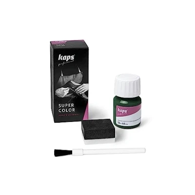 Immagine di KAPS Super Color, Colorante per Pelle Naturale, Ecopelle e Tessuto, Tinta da 25ml (133 Verde Scuro)