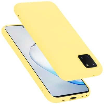 Immagine di Cadorabo Custodia compatibile con Samsung Galaxy A81 / NOTE 10 LITE M60s in LIQUID GIALLO Morbida Cover Protettiva Sottile di Silicone TPU Bordo Protezione Slim Case Antiurto Back Guscio