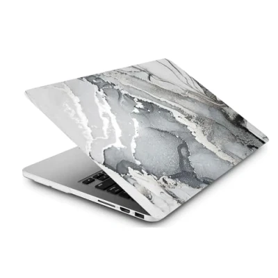 Immagine di Custodia Protettiva per Nuovo Macbook Air 13 pollici Modello A1932 A2179 A2337 M1 con display Retina e Touch ID 2020 2019 2018, Sottile Rigida Case Cover Plastica Duro Custodia, Marmo d&#039;argento