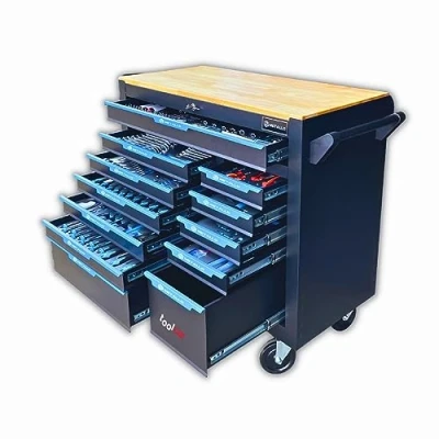 Immagine di toolcar carrello portautensili con 12 cassetti (10 attrezzi, 2 vuoti),