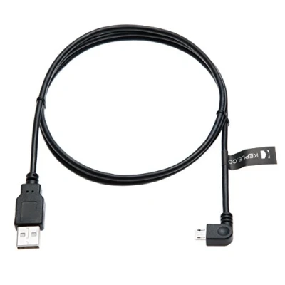 Immagine di Keple Micro Cavo USB Caricabatterie ad angolo retto Dati di sincronizzazione carica Compatibile con ACER ICONIA TAB A701 conduttori Tablet 2m