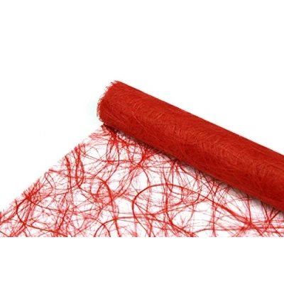 Immagine di Sizoweb® Runner da tavola 25 m x 30 cm, in tessuto non tessuto, per matrimoni e feste, colore: rosso, rosso fuoco, chiaro