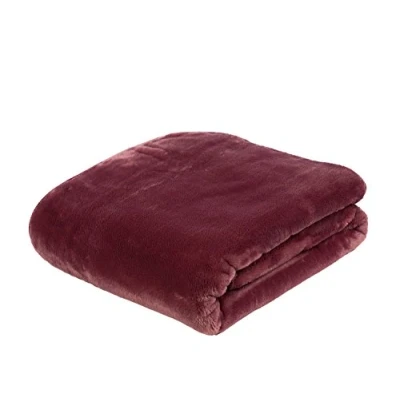 Immagine di Gözze Morbida Coperta Premium, Sensazione Cashmere, Microfibra, 130 x 170 cm Lampone