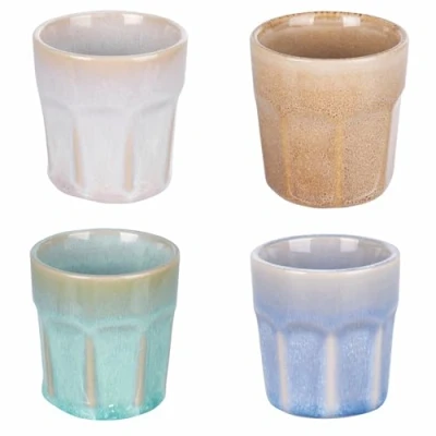 Immagine di Villa d&#039;Este Home Tivoli Set 4 tazzine caffè 90 ml in gres, Toni