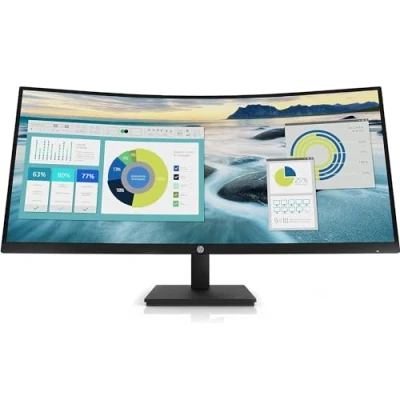 Immagine di HP P34hc G4 Monitor LED ERP G (A G) 86.4 cm (34 pollici) 3440 x 1440 Pixel 21:9 5 ms USB C®, 3.2 (Gen 1x1), B, DisplayPort, HDMI ™, Audio Line out VA