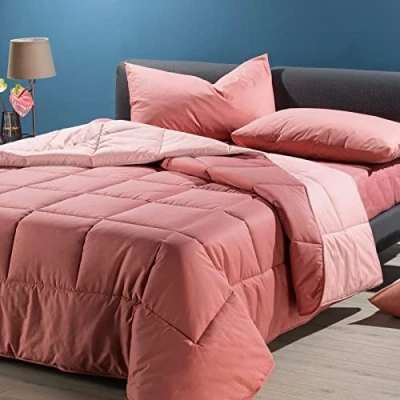 Immagine di Caleffi 1003706 Cotone Bicolor Trapunta per Piazza e Mezza Letto, Rosa