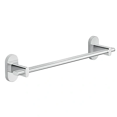 Immagine di Gedy 000053211335200 G Febo Asciugamani Bagno Cromato 35 cm, Misure: 7X35X7 CM &amp; 0,314 kg, Porta salviette in Acciaio Inox e Cromall, Fissabile Anche con Colla, Design R&amp;S, 2 Anni di Garanzia, Unica