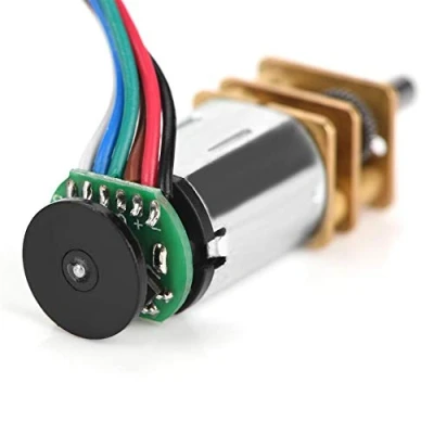 Immagine di DC 6V Motoriduttore 2W GBMQ GM12BY20 con codificatore a codifica magnetica disco codificato(6V 60RPM)