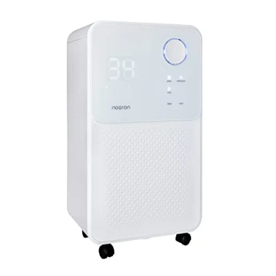 Immagine di Deumidificatore e purificatore d&#039;aria Noaton DF 4114, max 13,5 L/giorno, per ambienti fino a 25 m²/63 m3, 180 W, tubo flessibile di scarico, asciugatura biancheria, timer, contro umidità, muffa