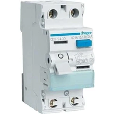 Immagine di Hager CDS240D Interruttore differenziale A 2 poli 40 0.03 230 V