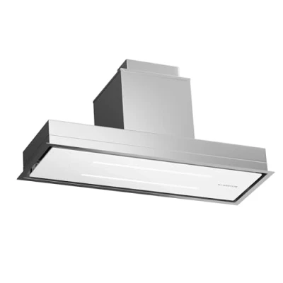 Immagine di Klarstein cappa aspirante 90cm, con filtro d&#039;alluminio lavabile in lavastoviglie, silenziosa a scarico, 410 m3/ora flusso d&#039;aria, efficienti cappe parete LED
