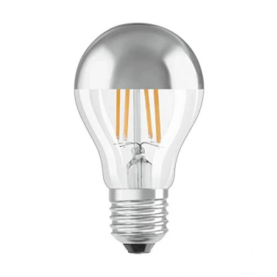 Immagine di OSRAM LED Retrofit CLASSIC a Mirror Lampadina LED, Attacco: E27, Bianca Calda, 2700 K, 4 W, Equivalenti 35 SUPERSTAR A, Chiaro, Taglia Unica