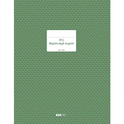 Immagine di EDIPRO E2119N Registro IVA acquisti 47 pagine numerate f.to 31x24,5