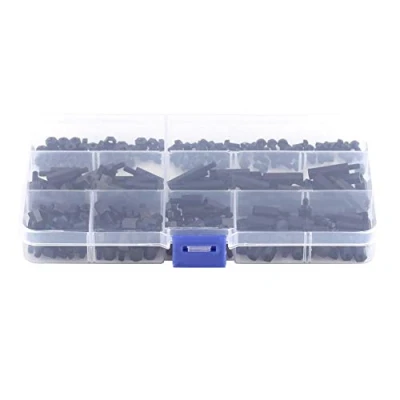 Immagine di Nylon Standoff set m2/m3 maschio/femmina esagonale colonna distanziatori vite dado assortimento kit per schede PCB con valigetta 250PCS/set, 1.00V