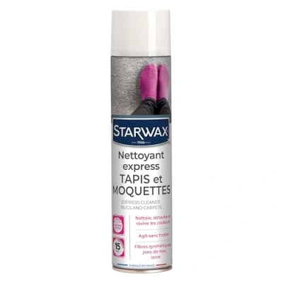 Immagine di STARWAX Detergente rapido per tappeti e moquette Pulisce ravviva senza strofinare Formula Express: in 15 minuti Lavanderia a secco