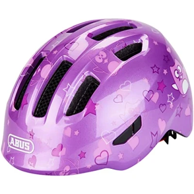 Immagine di Abus, Casco per Bambini ABUS Smiley 3.0 da Ciclista con una Vestibilità Avvolgente, Design Adatto ai e Spazio le Trecce, Ragazze Ragazzi