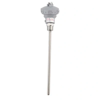 Immagine di RTD PT100 Sensore di Temperatura Termica Impermeabile in Acciaio Inossidabile da 1/2 &quot;Pollici con Filo Isolamento Piombo NPT Termocoppia Terminale Testa(PT 200mm))