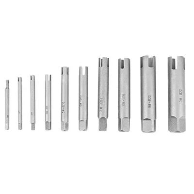 Immagine di Tap Extractor 4 Flute Broken Head Screw Remover Set di estrattori per rubinetteria in acciaio 3 tipi (10 Pcs)