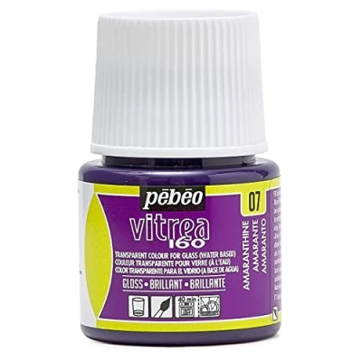 Immagine di PEBEO Vernice Trasparente per Vetro Vitrea 160C Viola Amaranto 45 ML