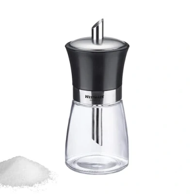 Immagine di Westmark Zuccheriera, Capacità: 190 ml, Vetro/Acciaio Inox/Plastica, Blacky, Trasparente/Nero/Argento, 63592260