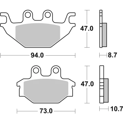 Immagine di TRW Organic Allround MCB760 Kit pastiglie freno