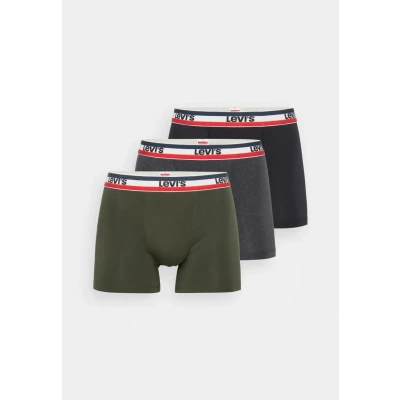 Immagine di Levi&#039;s LOGO Boxer Brief 3 PACK Culotte, Uomo, Taglia: Medium, Khaki