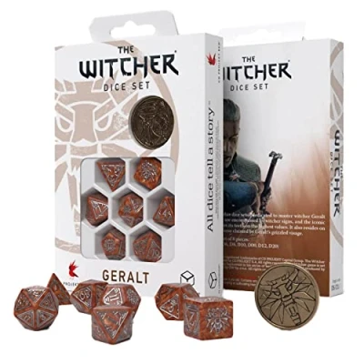 Immagine di Q Workshop QWOWGE3U The Witcher Dice Set: Geralt Monster Slayer (7)