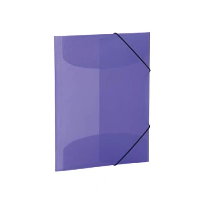 Immagine di HERMA Cartellina portadocumenti A3 viola traslucido, in plastica con elastico e alette interne per bambini, ragazzi ragazze