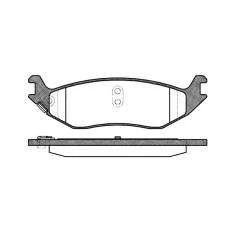 Immagine di REMSA 0885.04 Kit pastiglie freno Assale posteriore con segnalatore acustico usura foglio adesivo accessori RAM: 1500 Crew Cab Pick up