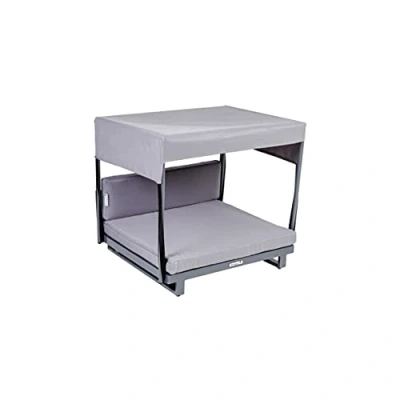 Immagine di greemotion Cuccia per cani con tetto in alluminio e 100% poliestere, 63 x 65 cm, S