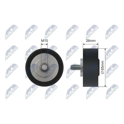 Immagine di NTY RNK BM 032 Galoppino/Guidacinghia, Cinghia trapezoidale 65mm
