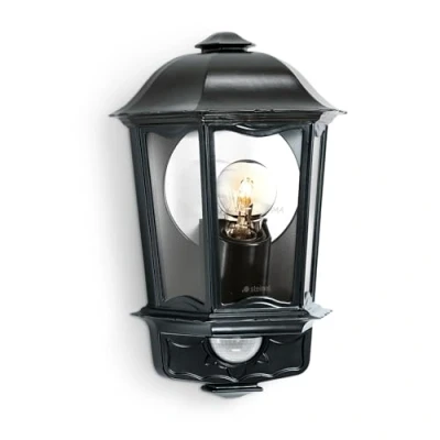 Immagine di Steinel lampada per Esterni con Sensore L 190 S, da parete rilevatore di movimento a 180; E27, Nero