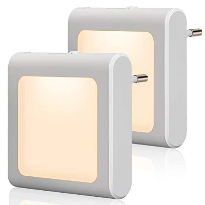 Immagine di Presa di Luce Notturna con Sensore Crepuscolare, Emotionlite Bambini, Luminosità Regolabile in modo continuo Molto bene per la camera dei bambini,corridoio,Bianco caldo, 2 pezzi