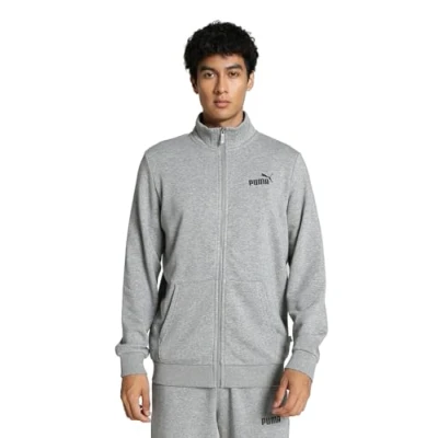 Immagine di Puma Track Jacket Felpa con zip, Uomo, Taglia: Large, Medium gray heather