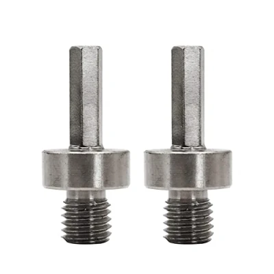 Immagine di SHDIATOOL 2PK Adattatori M14 Filettatura Maschio a 3/8 &quot;Esagonale Shank Convertitore di Collegamento per Drill Core Bit Rettifica Disco