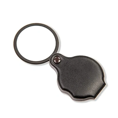 Immagine di Carson 4x lente d&#039;ingrandimento tascabile in vetro scorrevole con custodia protettiva integrata (GN 11)