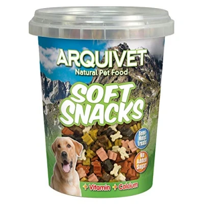 Immagine di ARQUIVET Soft Snacks Mini Ossi mix 300 gr Snack per cani a forma di osso piccoli Alimento complementare