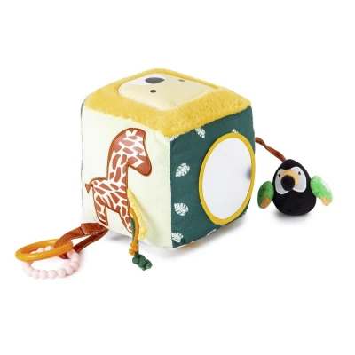 Immagine di Little Big Friends Soft Activity Cube Developmental Toy Encourages Hand Eye Coordination And Motor Skills Jungle