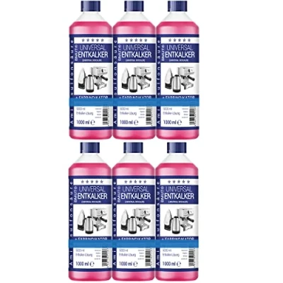 Immagine di BMUT Anticalcare universale, 6 x 1000 ml, per macchina da caffè, 8 usi 125 ml