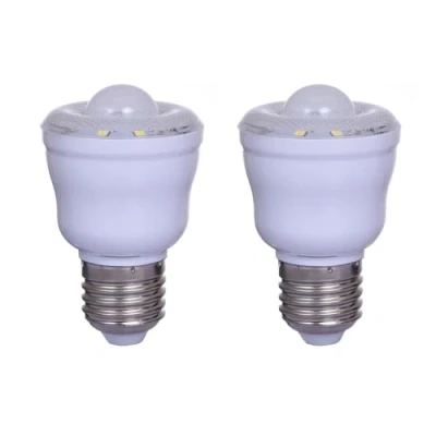 Immagine di Lampadina con Sensore Crepuscolare 3W E27 300Lm LED Luce Notturna Automatico Bianco Freddo 6000K per Veranda Corridoio Patio 2 Pezzis