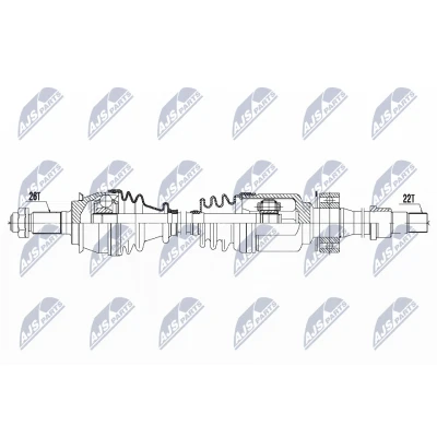 Immagine di NTY NPW BM 121 Albero motore / Semiasse Assale anteriore Dx 888 MINI: Hatchback