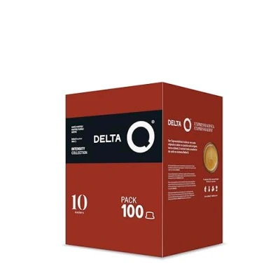 Immagine di Delta Q Cialde di Caffè Macinato Qalidus 100 Intensità 10 Compatibili con le Macchine da Espresso Intenso una Nota Caramello
