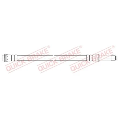 Immagine di QUICK BRAKE 37.041 Tubi Freno 245 M10x1 VOLKSWAGEN: Transporter 5 Bus, Multivan (7HM,
