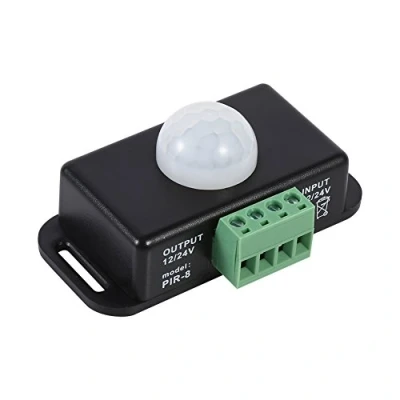 Immagine di Interruttore sensore di movimento DC 12V / 24V LED Infrarossi PIR rilevatore corpi Interruttori automatici illuminazione Lampadine Dimmer per la sicurezza domestica