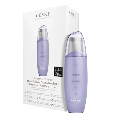 Immagine di Geske Microcurrent SKIN Scrubber Blackhead Remover 9 IN 1 Electronic Tools SMARTAPPGUIDED Accessori skincare, Taglia: One Size, Purple